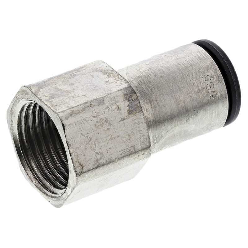 2 pcs - Legris LF3000 Series Straight Threaded Adaptor, G 3/8 Female to Push In 10 mm, Threaded-to-Tube Connection Style