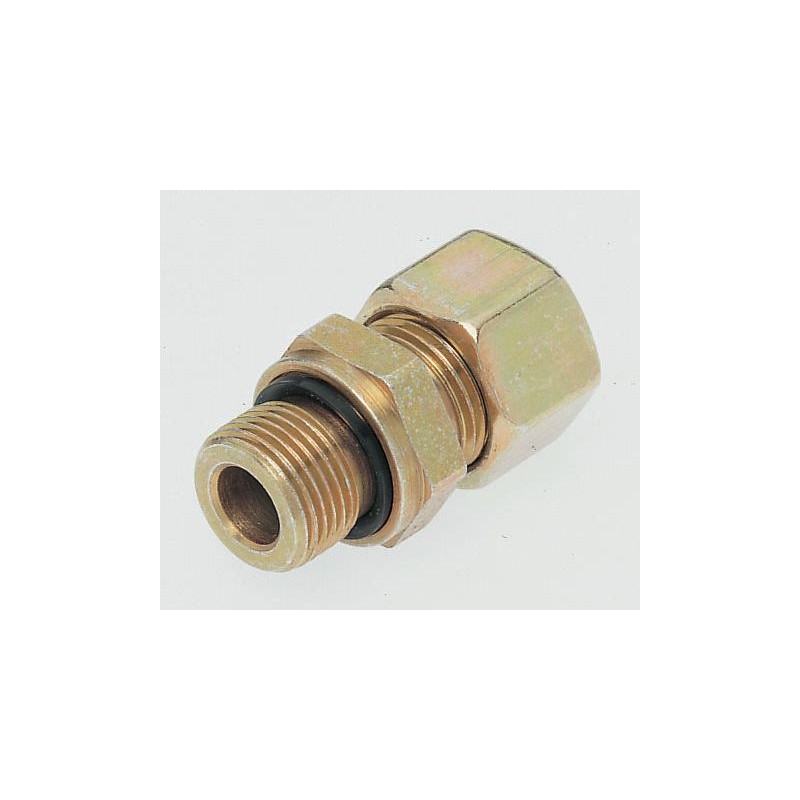 2 pcs - Parker GE-R-ED Series Straight Threaded Adaptor, G 3/8 Male to Push In 8 mm, Threaded-to-Tube Connection Style