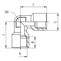 10 pcs - RS PRO Fitting Fitting 3/8in