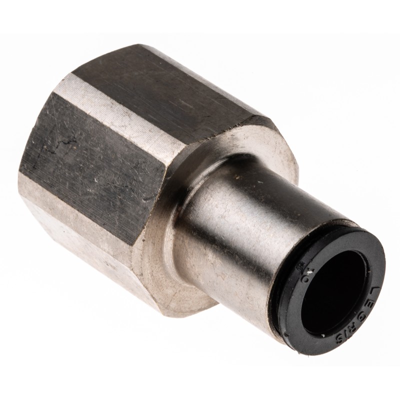 2 pcs - Legris LF3000 Series Straight Threaded Adaptor, G 1/2 Female to Push In 10 mm, Threaded-to-Tube Connection Style