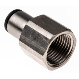 2 pcs - Legris LF3000 Series Straight Threaded Adaptor, G 1/2 Female to Push In 10 mm, Threaded-to-Tube Connection Style