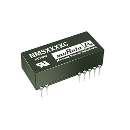 1 pcs - Murata Power Solutions NMS DC-DC Converter, ±9V dc/ ±111mA Output, 4.5 - 5.5 V dc Input, 2W, Through Hole, +70°C