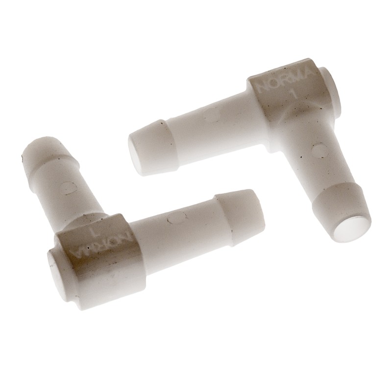 10 pcs - RS PRO Hose Connector, Elbow Hose Joiner 3mm ID