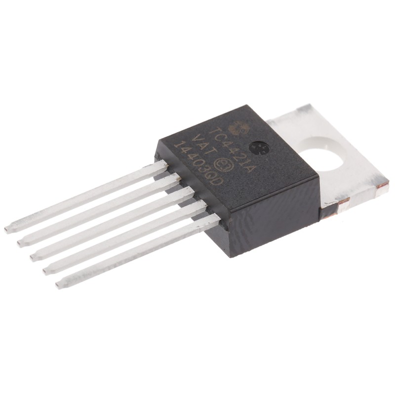 1 pcs - Microchip TC4421AVAT, MOSFET 1, 10 A, 18V 5-Pin, TO-220