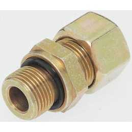 2 pcs - Parker GE-R-ED Series Straight Threaded Adaptor, G 3/8 Male to Push In 12 mm, Threaded-to-Tube Connection Style
