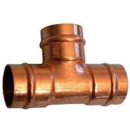 10 pcs - Copper Pipe Fitting, Solder Equal Tee for 15mm pipe