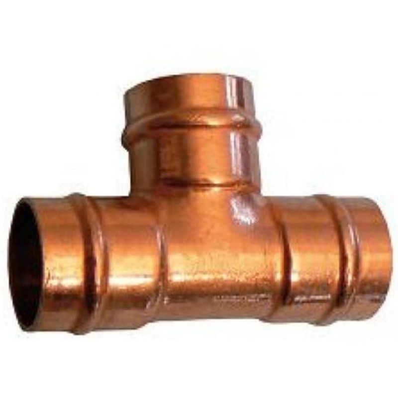 10 pcs - Copper Pipe Fitting, Solder Equal Tee for 15mm pipe