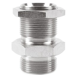 2 pcs - Parker Hydraulic Straight Threaded Adaptor G 3/8 to G 3/8 Male, 6WMK4WL4NMS