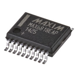 1 pcs - Maxim Integrated MAX6818EAP+, Bounce Eliminator Circuit, 8-Channel, 2.7 V to 5.5 V, 20-Pin SSOP