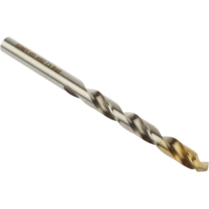 1 pcs - Dormer A002 Series HSS-TiN Twist Drill Bit, 7.5mm Diameter, 109 mm Overall