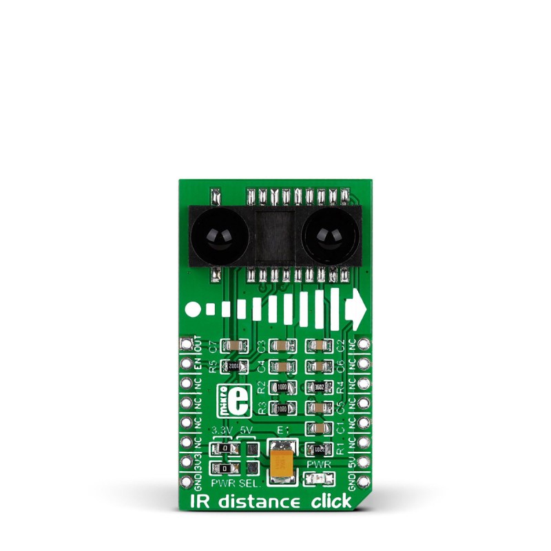 1 pcs - MikroElektronika IR Distance Click Infrared (IR) Sensor mikroBus Click Board for GP2Y0A60SZ0F