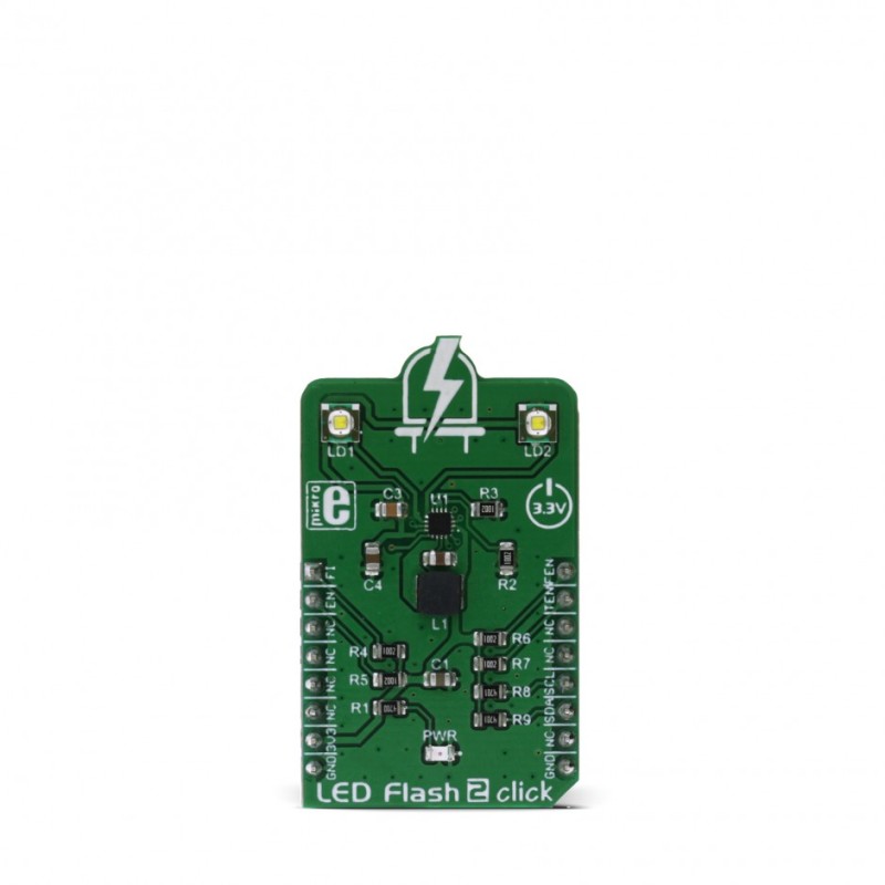 1 pcs - MikroElektronika MIKROE-2830, LED Flash 2 Click LED Driver LED Driver for MIC2870 for Flash or Torch Light
