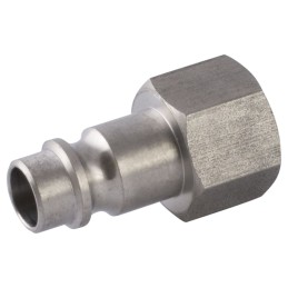 2 pcs - RS PRO Steel Female Pneumatic Straight Threaded-to-Tube Adapter, 3/8 in Female Threaded, Tube