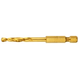 1 pcs - DeWALT DT50 Series Titanium Twist Drill Bit, 4.5mm Diameter, 74 mm Overall