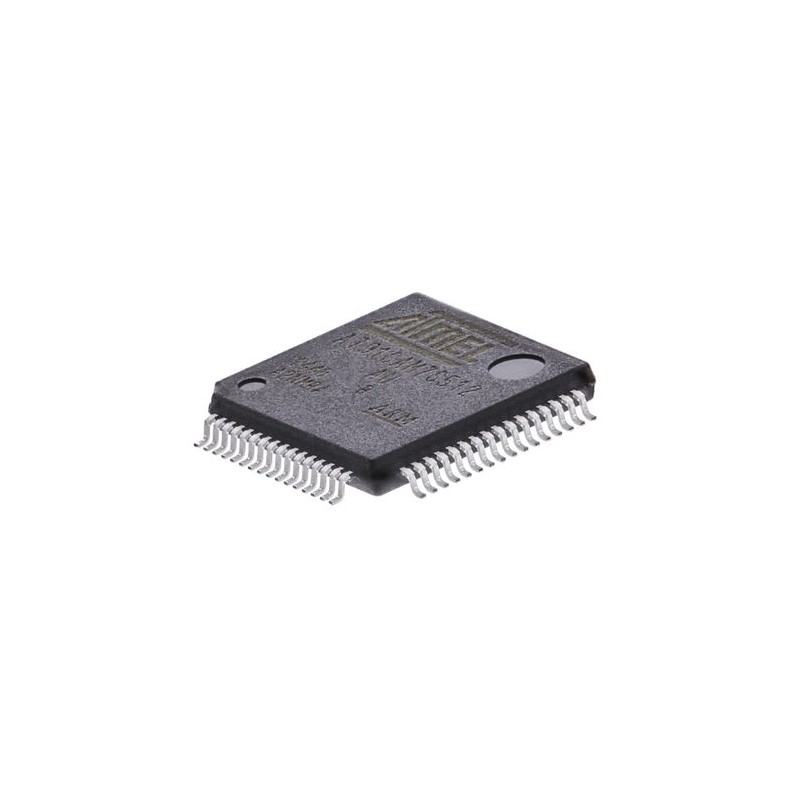 1 pcs - Microchip AT91SAM7S512B-AU, 32bit ARM7TDMI Microcontroller, AT91, 55MHz, 512 kB Flash, 64-Pin LQFP