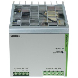 1 pcs - Phoenix Contact TRIO-PS/3AC/24DC/40 Switch Mode DIN Rail Power Supply, 400V ac ac Input, 24V dc dc Output, 40A Output,