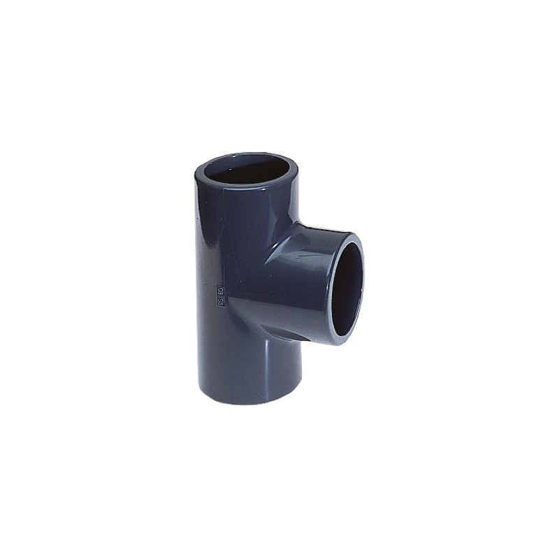 2 pcs - Georg Fischer 90° Equal Tee PVC Pipe Fitting, 3/4in