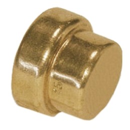 2 pcs - Copper Pipe Fitting, Push Fit Straight End Stop for 15mm pipe