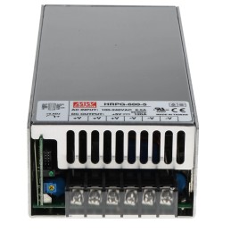 1 pcs - MEAN WELL Switching Power Supply, HRPG-600-5RS, 5V dc, 120A, 600W, 1 Output, 120 - 370 V dc, 85 - 264 V