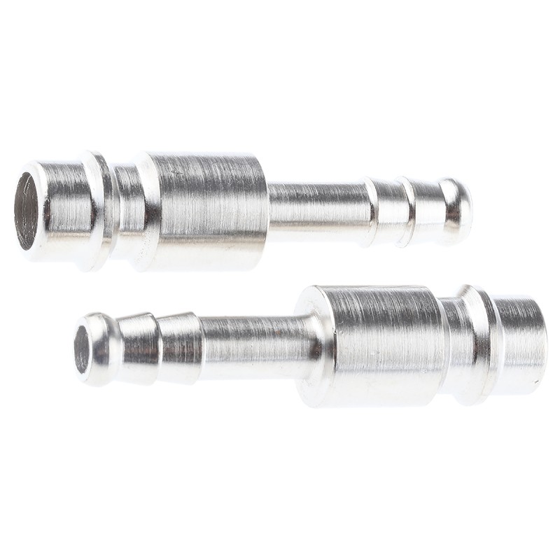 5 pcs - RS PRO Steel Male Pneumatic Quick Connect Coupling, 6mm Hose Barb