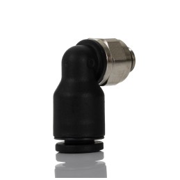 5 pcs - Legris LF3000 Series Elbow Threaded Adaptor, M5 Male to Push In 4 mm, Threaded-to-Tube Connection Style