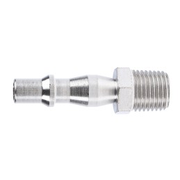 5 pcs - RS PRO Brass Male Pneumatic Quick Connect Coupling, R 1/4 Male Threaded