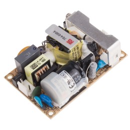 1 pcs - MEAN WELL Switching Power Supply, EPS-25-12, 12V dc, 2.1A, 25W, 1 Output, 120 - 370 V dc, 85 - 264 V ac