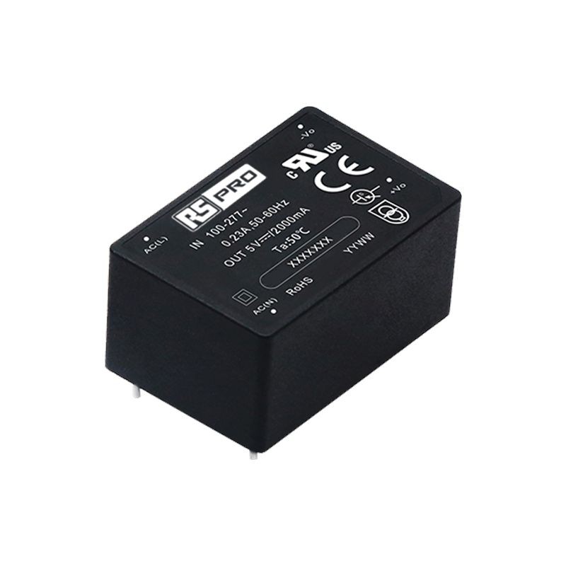 1 pcs - RS PRO Embedded Switch Mode Power Supply SMPS, 5V dc, 2A, 10W, 85 - 305 V ac, 100 - 430 V dc Input Voltage