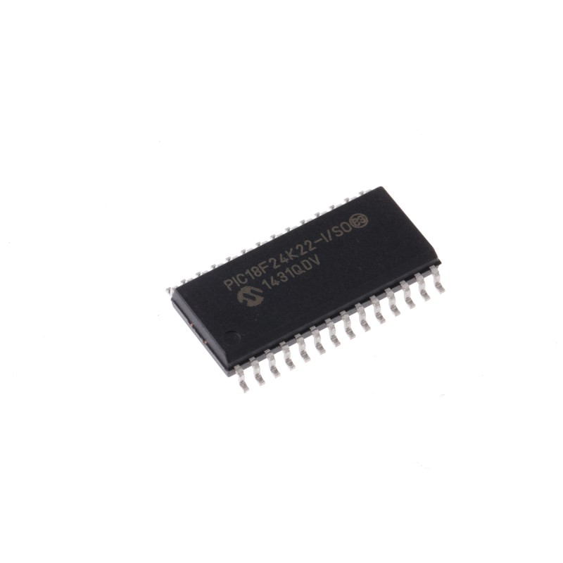 1 pcs - Microchip PIC18F24K22-I/SO, 8bit PIC Microcontroller, PIC18F, 64MHz, 16 kB Flash, 28-Pin SOIC