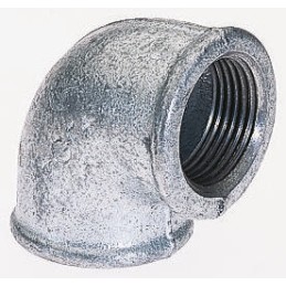 2 pcs - Georg Fischer Galvanised Malleable Iron Fitting, 90° Elbow, Female BSPP 1-1/4in to Female BSPP 1-1/4in