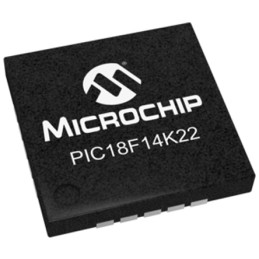 1 pcs - Microchip PIC18F14K22-I/ML, 8bit PIC Microcontroller, PIC18F, 64MHz, 16 kB, 256 B Flash, 20-Pin QFN