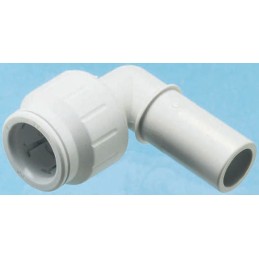 2 pcs - John Guest 90° Stem Elbow PVC Pipe Fitting, 15mm