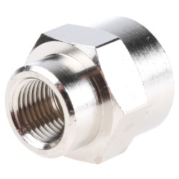 5 pcs - Legris LF3000 Series Straight Threaded Adaptor, G 1/8 Female to G 1/4 Female, Threaded Connection Style