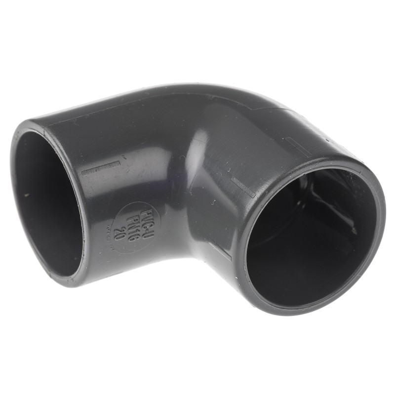 2 pcs - Georg Fischer 90° Elbow PVC Pipe Fitting, 20mm