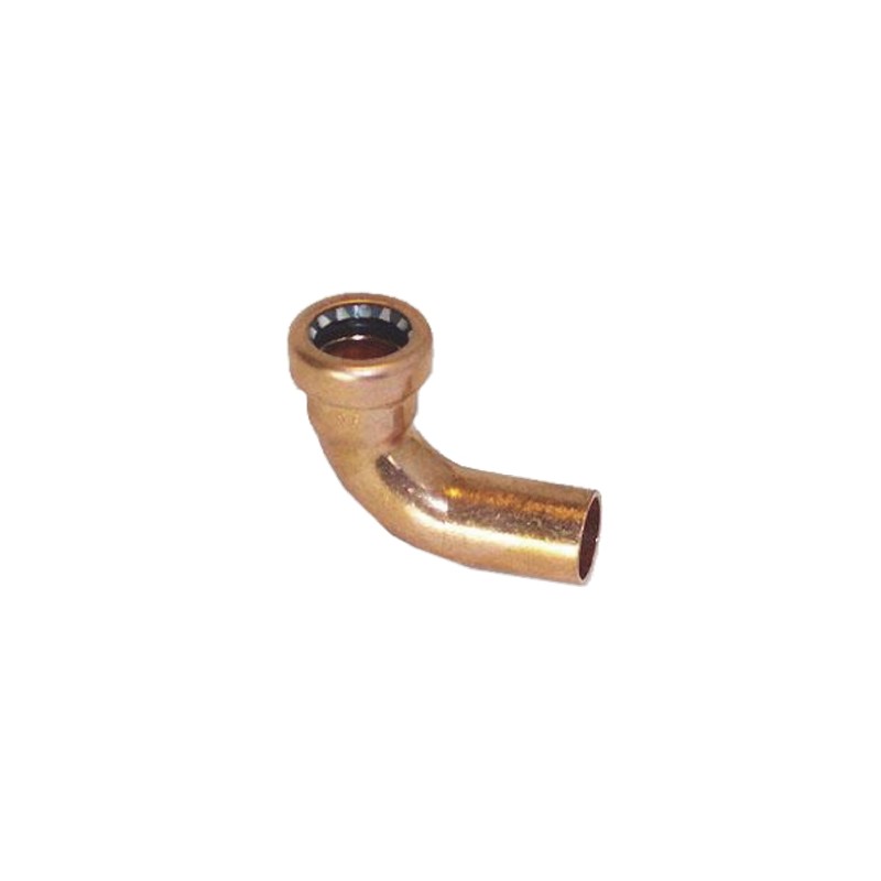 2 pcs - Copper Pipe Fitting, Push Fit 90° Street Elbow for 15mm pipe