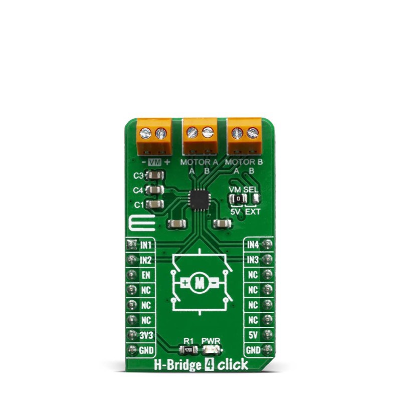 1 pcs - MikroElektronika H-Bridge 4 Click for Mikroe-3887