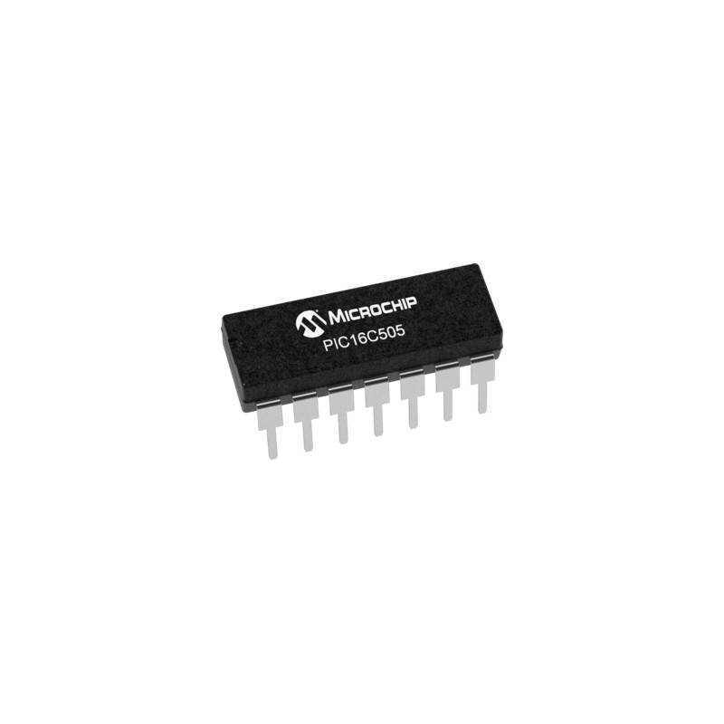 1 pcs - Microchip PIC16C505-04/P, 8bit PIC Microcontroller, PIC16C, 4MHz, 1K EPROM, 14-Pin PDIP