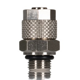 5 pcs - RS PRO Straight Threaded Adaptor, G 1/8 Male to Push In 8 mm, Threaded-to-Tube Connection Style