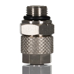 5 pcs - RS PRO Straight Threaded Adaptor, G 1/8 Male to Push In 8 mm, Threaded-to-Tube Connection Style