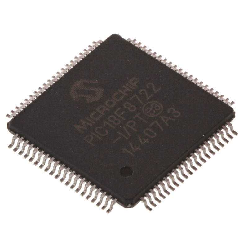 1 pcs - Microchip PIC18F46K22-I/PT, 8bit PIC Microcontroller, PIC18F, 64MHz, 64 kB Flash, 44-Pin TQFP