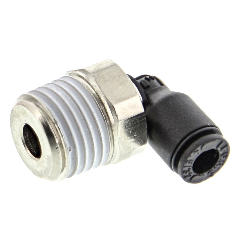 5 pcs - Legris LF3000 Series Elbow Threaded Adaptor, R 1/4 Male to Push In 4 mm, Threaded-to-Tube Connection Style