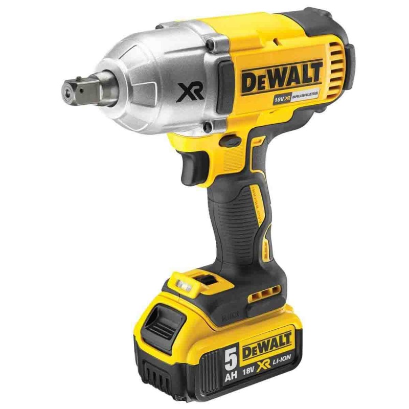 1 pcs - DeWALT 1/2 in 18V, 5Ah Cordless Impact Wrench, UK Plug