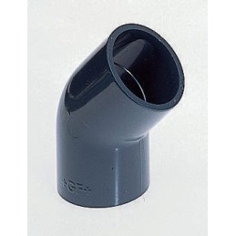 2 pcs - Georg Fischer 45° Elbow PVC Pipe Fitting, 25mm