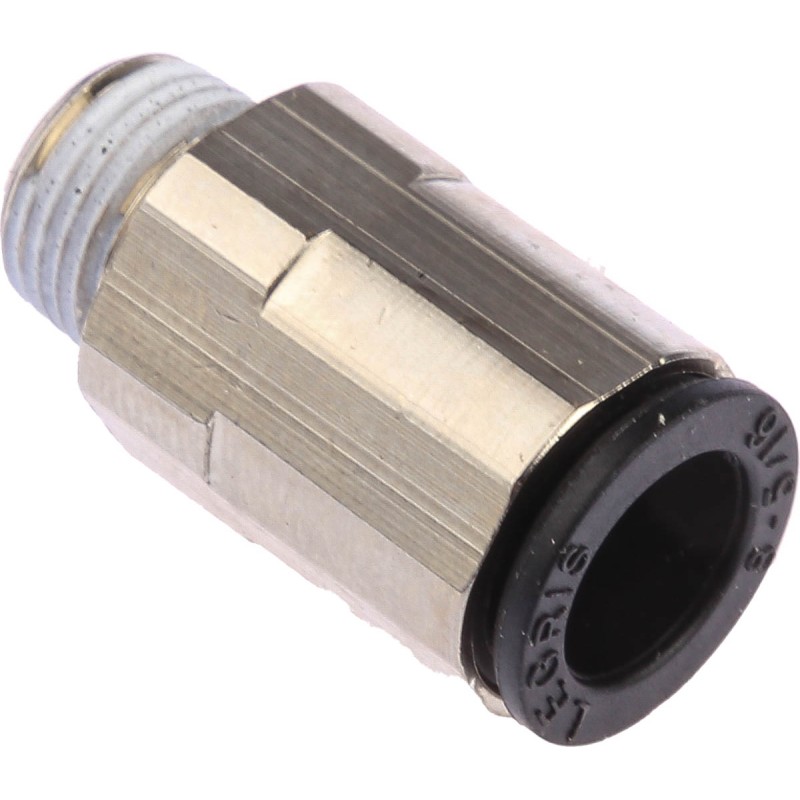 5 pcs - Legris LF3000 Series Straight Threaded Adaptor, R 1/8 Male to Push In 8 mm, Threaded-to-Tube Connection Style