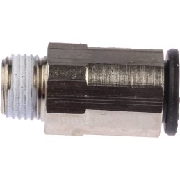 5 pcs - Legris LF3000 Series Straight Threaded Adaptor, R 1/8 Male to Push In 8 mm, Threaded-to-Tube Connection Style