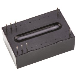 1 pcs - Recom REC3 DC-DC Converter, 12V dc/ 250mA Output, 4.25 - 5.75 V dc Input, 3W, Through Hole, +80°C Max Temp -40°C