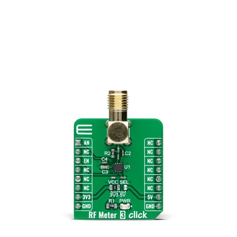 1 pcs - MikroElektronika RF Meter 3 Click Sensor Add-On Board Add On Board for LT5581 mikroBUS socket
