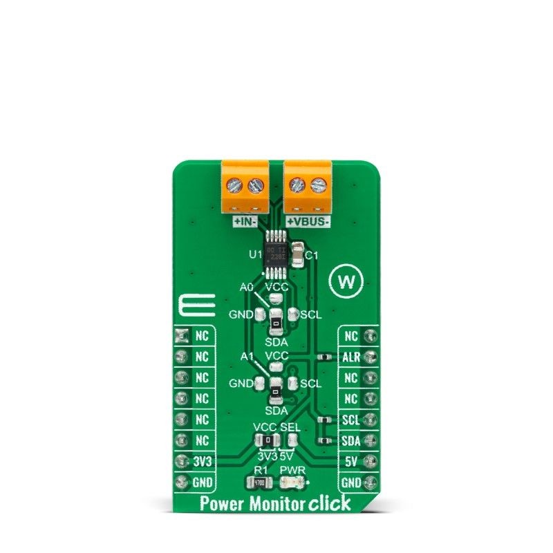 1 pcs - MikroElektronika Power Monitor Click ToF Sensor Add On Board for VL53L1 mikroBUS socket