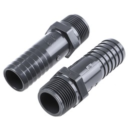 2 pcs - Georg Fischer Hose Connector, BSPT 30mm