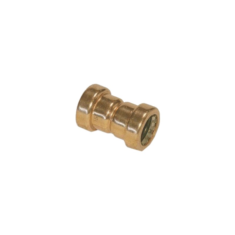 2 pcs - Copper Pipe Fitting, Push Fit Straight Coupler for 22mm pipe